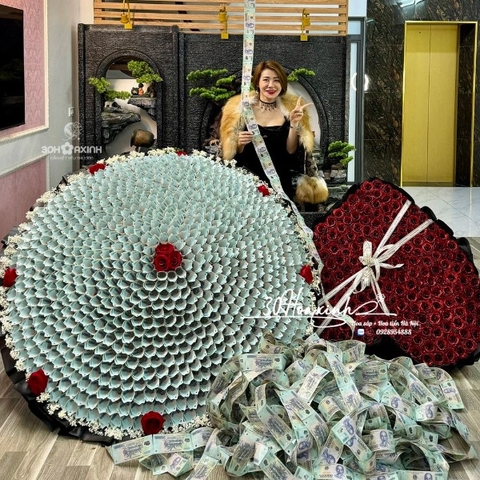 Bó Hoa Tiền Mệnh Giá Tiền 500k To Nhất Việt Nam - Đẳng Cấp