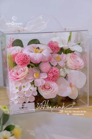 Vali MiKa Hoa Sáp Màu Hồng