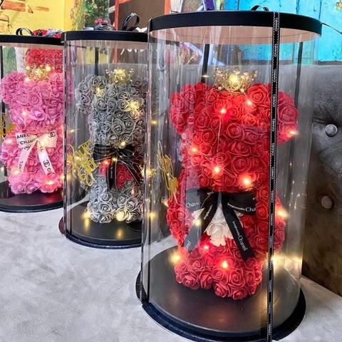 Gấu hoa Bearbrick kèm đèn led