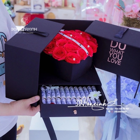 Hộp Hoa Tiền Do What You Love