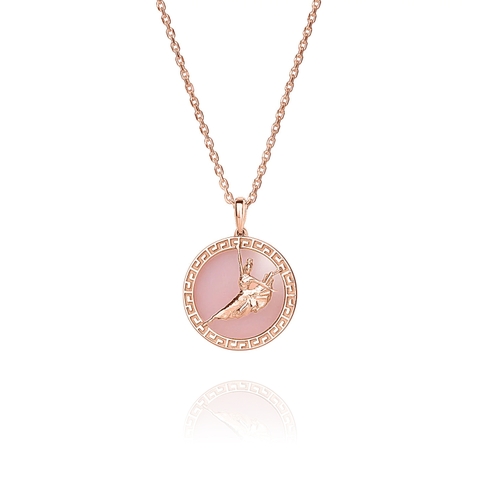 Dây chuyền (Divine Grace-18kt Rose Gold with Pink Opal)