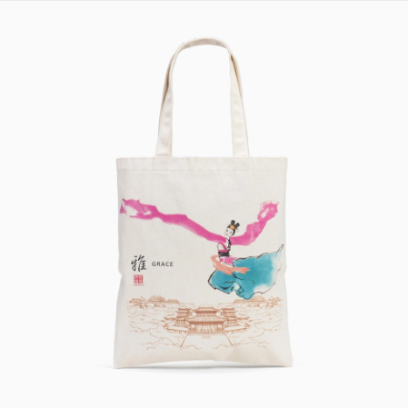 Túi vải canvas - Những dải tay áo hoàng cung nhà Đường (Sleeves of the Tang Palace Cotton Canvas Ecobag)