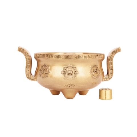 Lư hương bằng đồng - Nhám (Zhen Shan Ren Incense Burner Satin)