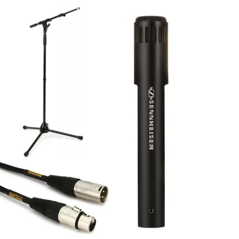 Sennheiser MKH 50 Small-diaphragm Condenser Microphone Bundle with Stands and Cables