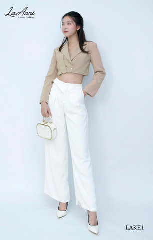 Khoác vest crop 2 lớp thắt dây sau