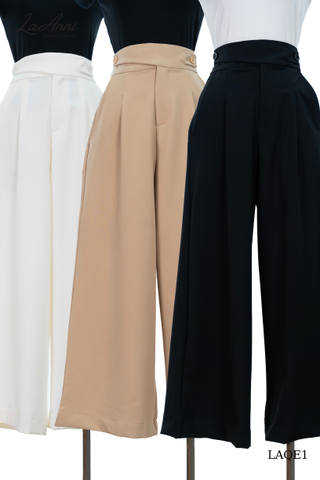 Quần suông ống rộng 2 nút đai LAQE1