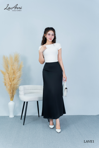 Chân váy midi lụa đuôi cá LAVE1