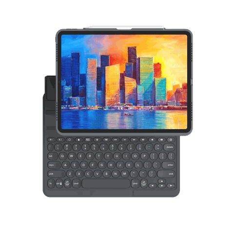 Ốp lưng kèm bàn phím ZAGG Pro Keys - iPad 11 - Black/Gray - UK - 103407976