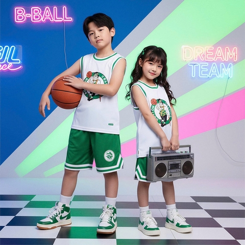 QA Bóng rổ trẻ em Strivend Celtics Lớn
