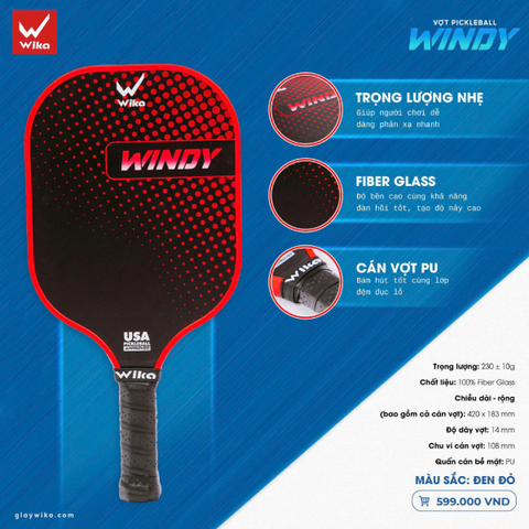 Vợt Picklebal Wika Windy