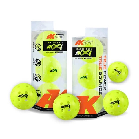 Bóng thi đấu Pickleball Ak Pro AK-X1 (Hộp 3 quả)