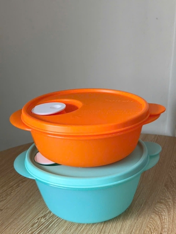 Hộp Tupperware  Trữ Mát 600ml - Quay LVS - Màu Cam - Tupperware Trung Chính Hãng