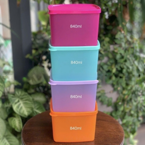 Bộ 4 HộpTupperware Trữ Mát 840ml -  Màu 2025 - Tupperware Trung Chính Hãng