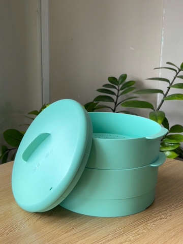 TupMalay - Xửng hấp Tupperware 2 Tầng Steam It - xanh