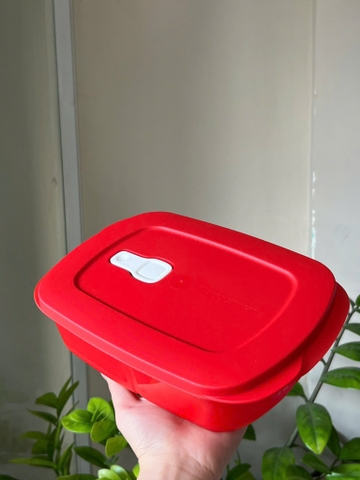 TupMalay - Bộ Hộp Cơm 3 Ngăn quay LVS 1L - Màu full đỏ