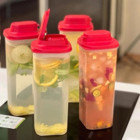 Bình Nước Tupperware Tasty 2L - Kèm Nắp Chặn Lọc - Tupperware Trung Chính Hãng