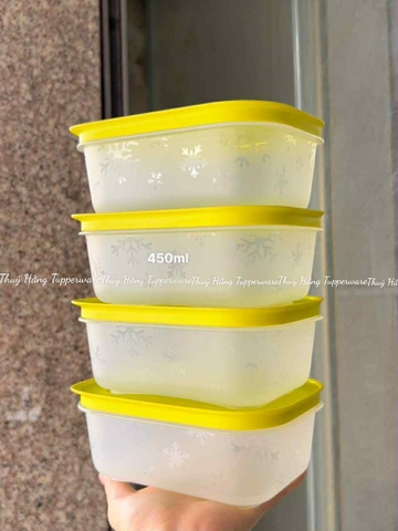 Tuptrung - Hộp đông thân trong bông tuyết 450ml (01 hộp) - nắp cốm