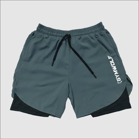 Quần Short Gymwolf 2 Lớp W60 - Màu Xám