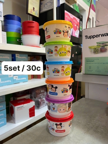 Hộp Tupperware Trữ Mát Snack cup Disney Tsum - Tupperware Malaysia Chính Hãng