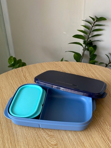 Bộ Hộp Cơm Tupperware Slim Lunch Container 590ml+110ml - Tupperware Malaysia Chính Hãng