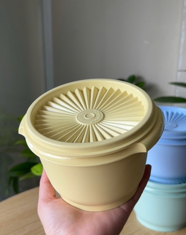 3 Hộp Đựng Thực Phẩm Tupperware Trữ Khô Và Mát Heritage Small 600ml - New Tupperware