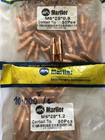 Bép hàn Mig Marller M6*28*8 (bép ngắn)