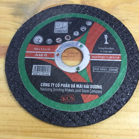 Đá cắt thường Hải Dương A46R 100x1,5x16