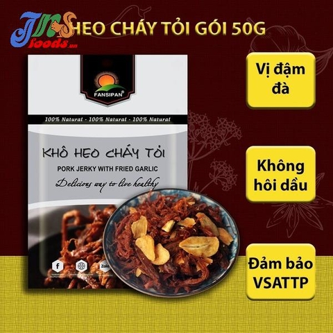 Khô Heo Cháy Tỏi Fansipan 50gr- 100gr - Jnsfoods.vn sỉ toàn quốc