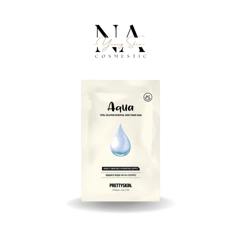 Hộp 10 Mặt nạ dưỡng da PrettySkin dưỡng ẩm Total Solution Essential Sheet Mask 23g