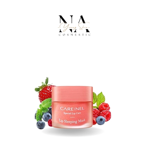 Mặt nạ dưỡng ẩm môi, hồng môi ngừa thâm hương dâu Care: nel giúp dưỡng ẩm môi, hỗ trợ tẩy da chết