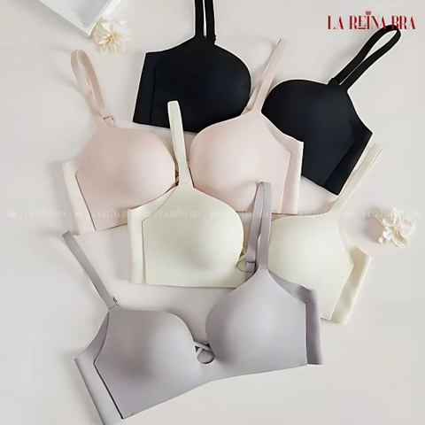 Áo Lót Nữ Su Mỏng Mềm Mịn 2cm, Không Gọng Ôm Nâng Ngực Tròn Đẹp -LRAL175