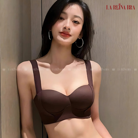 Áo Ngực Nữ LA REINA BRA Áo Lót Su Đúc Bản To Siêu Nâng Đỡ Và Làm Đầy Vòng Một Áo Không Gọng Thoáng Khí - LRAL132