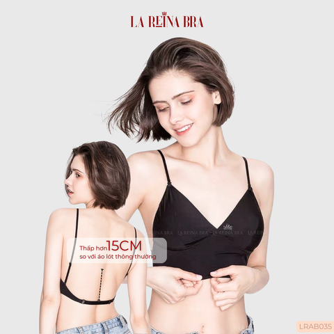 Áo Ngực Nữ LA REINA BRA Áo Lót Nữ Hở Lưng Chất Liệu Lụa Cao Cấp Dây Mỏng Đệm Mỏng 1cm - LRAB035