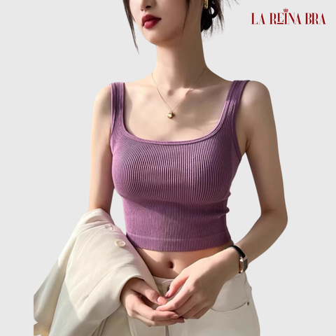 Bra ba lỗ cotton dáng basic, có đệm mút 1cm