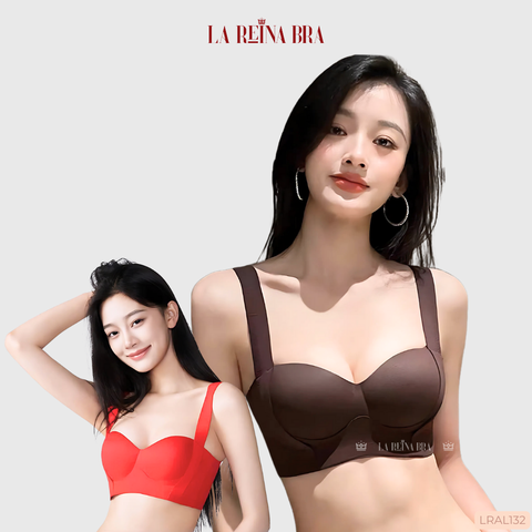 Áo Ngực Nữ LA REINA BRA Áo Lót Su Đúc Bản To Siêu Nâng Đỡ Và Làm Đầy Vòng Một Áo Không Gọng Thoáng Khí - LRAL132