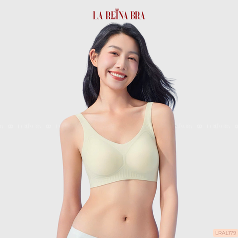 Áo Lót -LA REINA BRA Không Gọng Đệm 1cm – Co Giãn 4 Chiều – Mặc Cả Ngày Thoáng Mát Không Lộ Viền - AL179