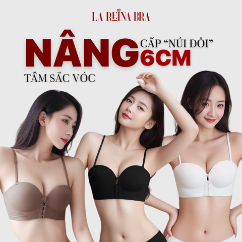 Áo lót cúp nâng ngực cài trước đệm 6cm