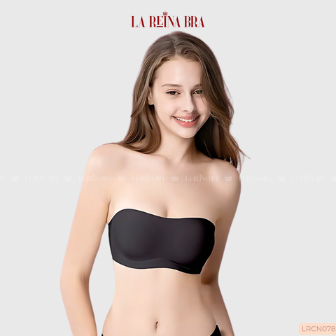 Áo Cúp Ngực Chống Tụt LA REINA BRA– Áo Su Quây Chống Tụt, Đệm Mỏng Nhẹ, Không Gọng Không Lộ Viền - LRCN078