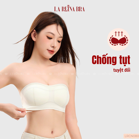 Áo Cúp Ngực Chống Tụt LA REINA BRA–Cup Su Không Viền, Không Lộ, Chống Tụt - LRCN080