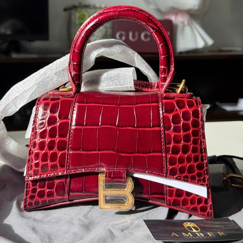 Túi Xách Balenciaga Hourglass Đỏ
