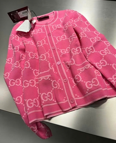 Áo Cadigan Gucci Mono Hồng