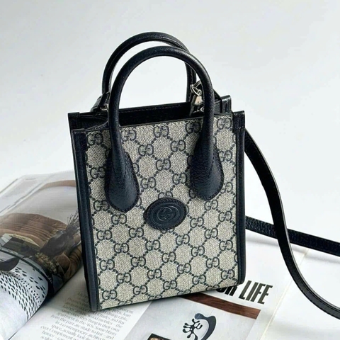 Túi Tote Gucci interlocking G Mini Dark