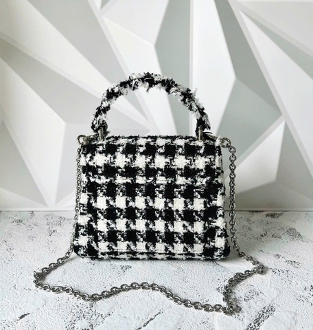 Furla 1927 Top Mini Vải Tweed