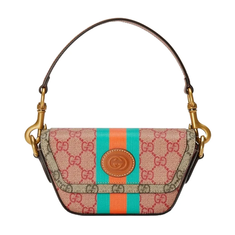 Túi Xách Nữ Gucci GG Mini Monogrammed Coated-canvas Messenger Bag