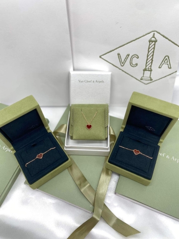 Dây Chuyền Van Cleef & Arpels Sweet Hearts Pendant 18K Rose Gold