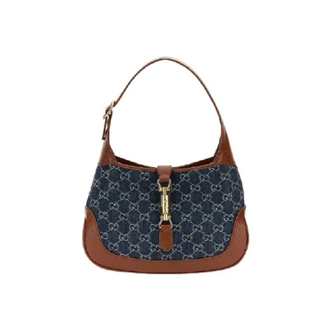 Túi Gucci Jackie denim xanh small