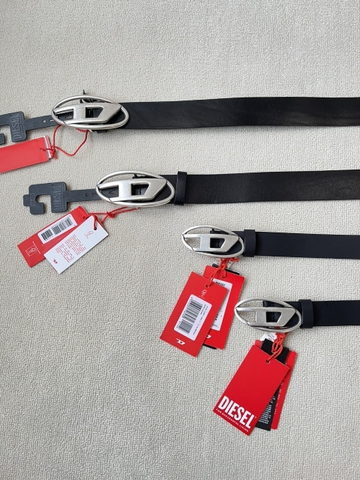 Belt Diesel Silver Buckle D Letter Belt