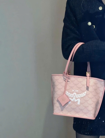 Túi Tote MCM Hồng