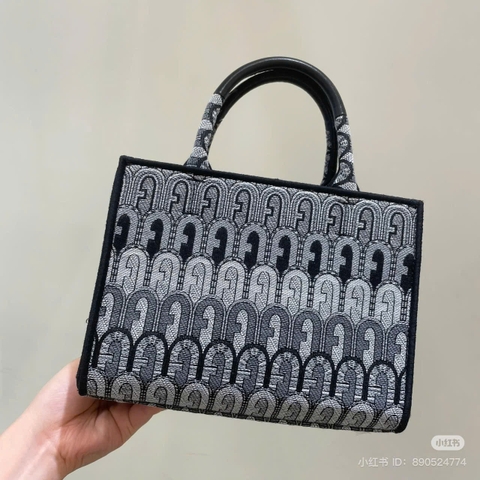 Túi xách Furla opportunity mix tone đen