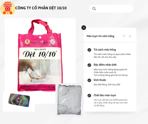 Màn mắc dây 1mx2m trơn trắng